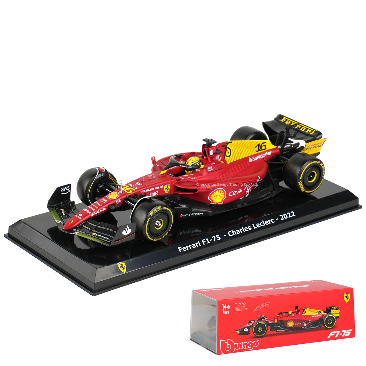 Miniatura Colecionável F1 2022 de Charles Leclerc